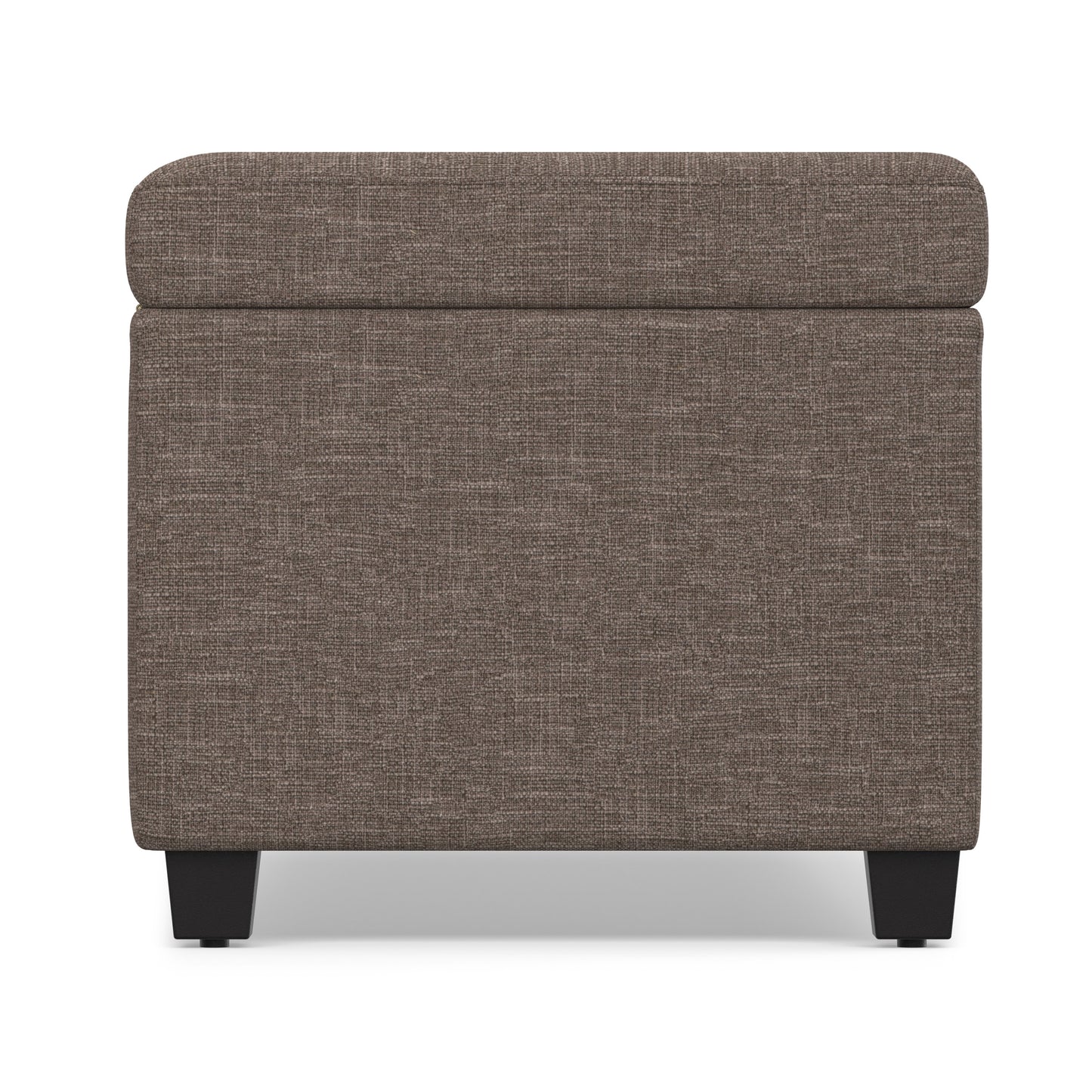 Fawn Brown Linen Style Fabric | Avalon Extra Large Storage Ottoman in Linen