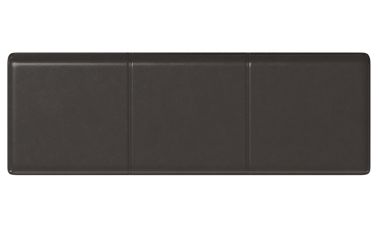 Tanners Brown Vegan Leather | Avalon Extra Large Storage Ottoman Bench