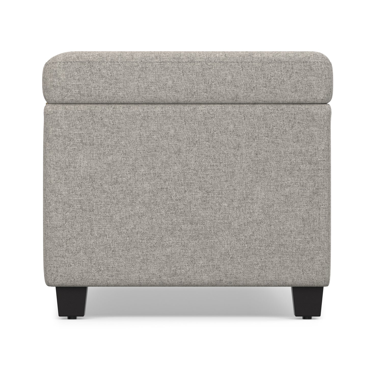 Cloud Grey Linen Style Fabric | Avalon Extra Large Storage Ottoman in Linen