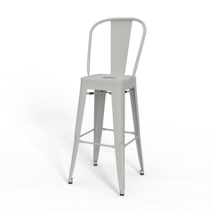 White 30 inch | Fletcher 30 inch Metal Bar Stool (Set of 2)