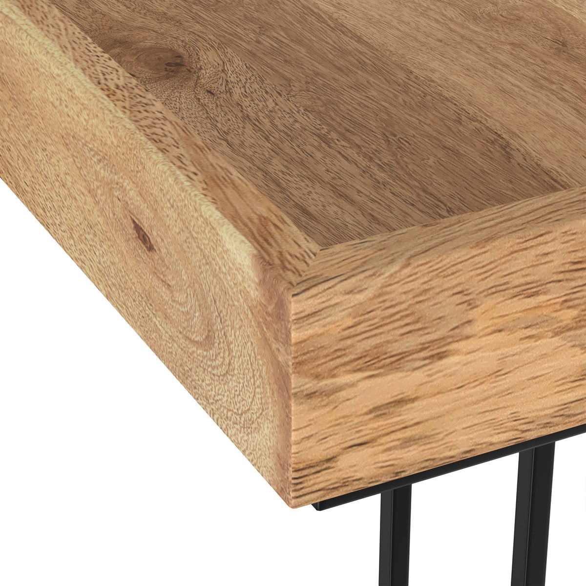 Refined Natural Mango Gallagher C Side Table in Natural