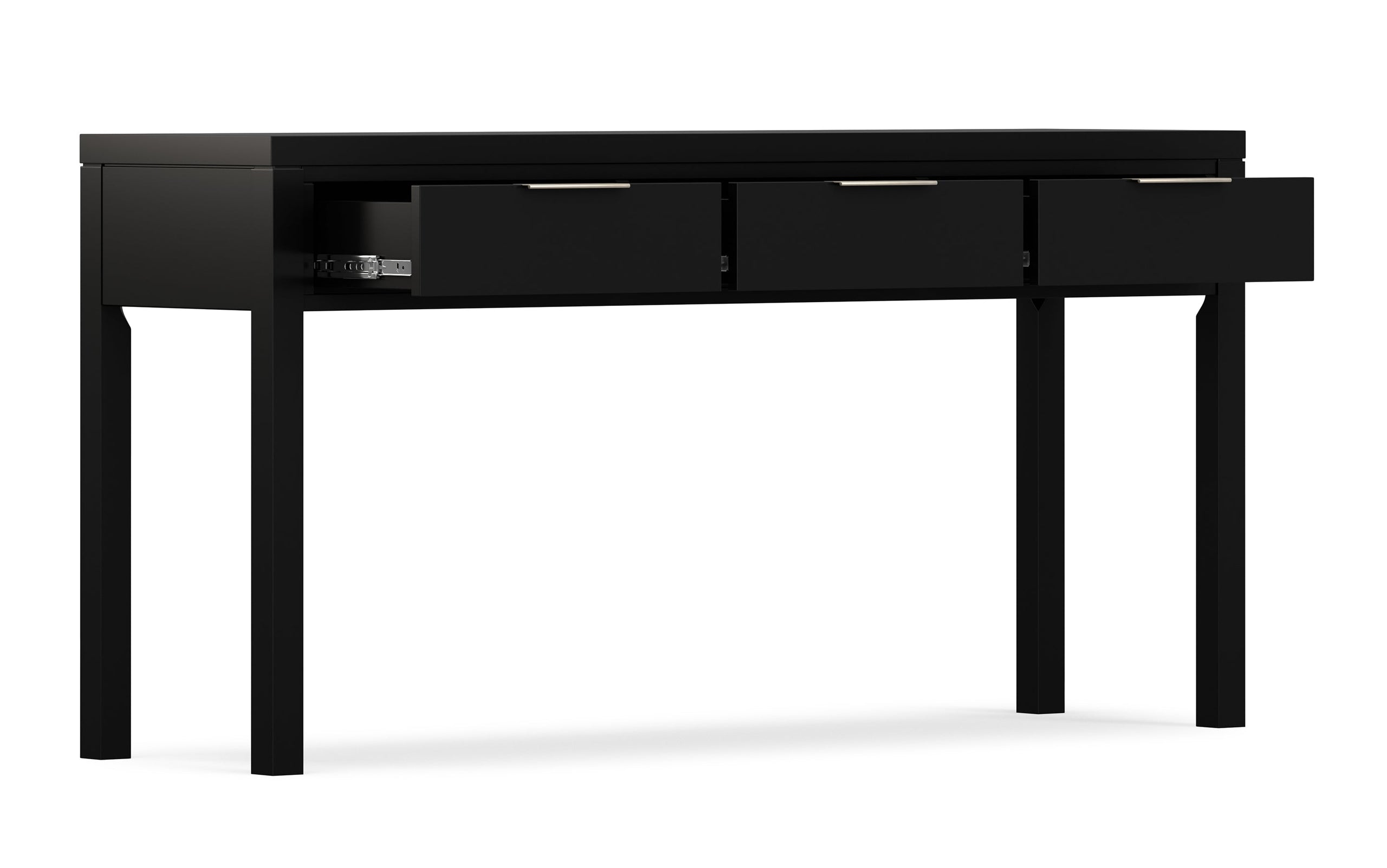 Black | Hollander Solid Wood Wide Console Table