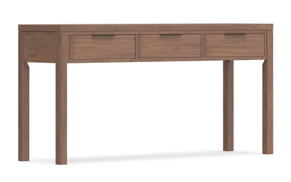 Medium Saddle Brown | Hollander Solid Wood Wide Console Table