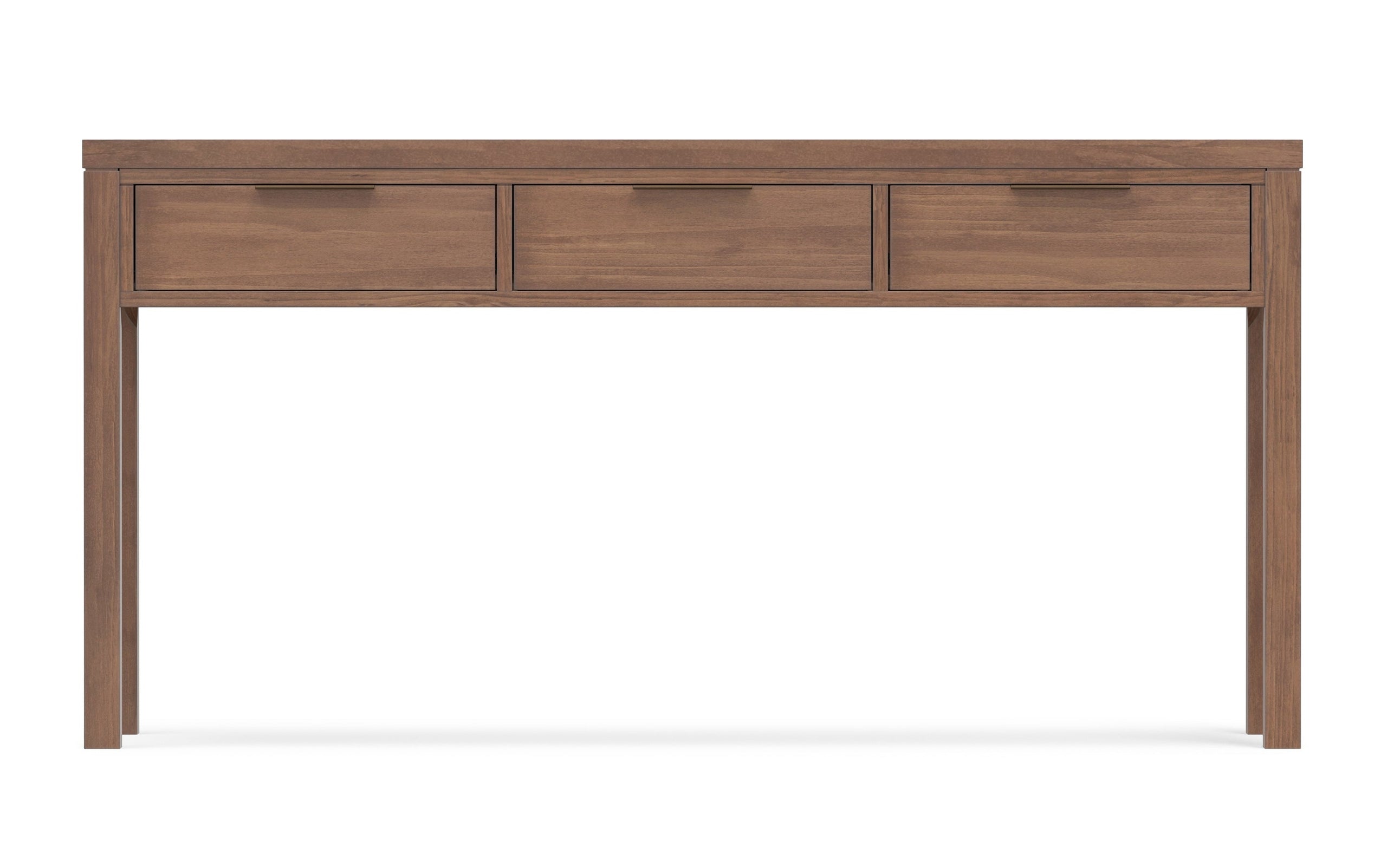 Medium Saddle Brown | Hollander Solid Wood Wide Console Table