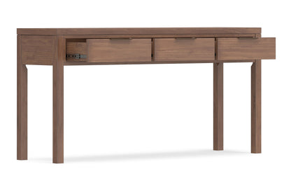 Medium Saddle Brown | Hollander Solid Wood Wide Console Table