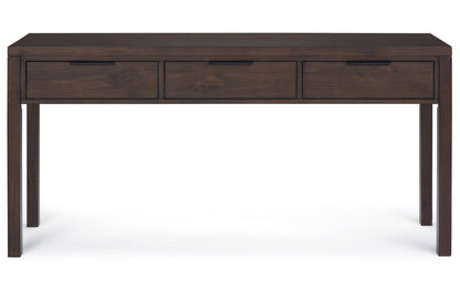 Warm Walnut Brown | Hollander Solid Wood Wide Console Table