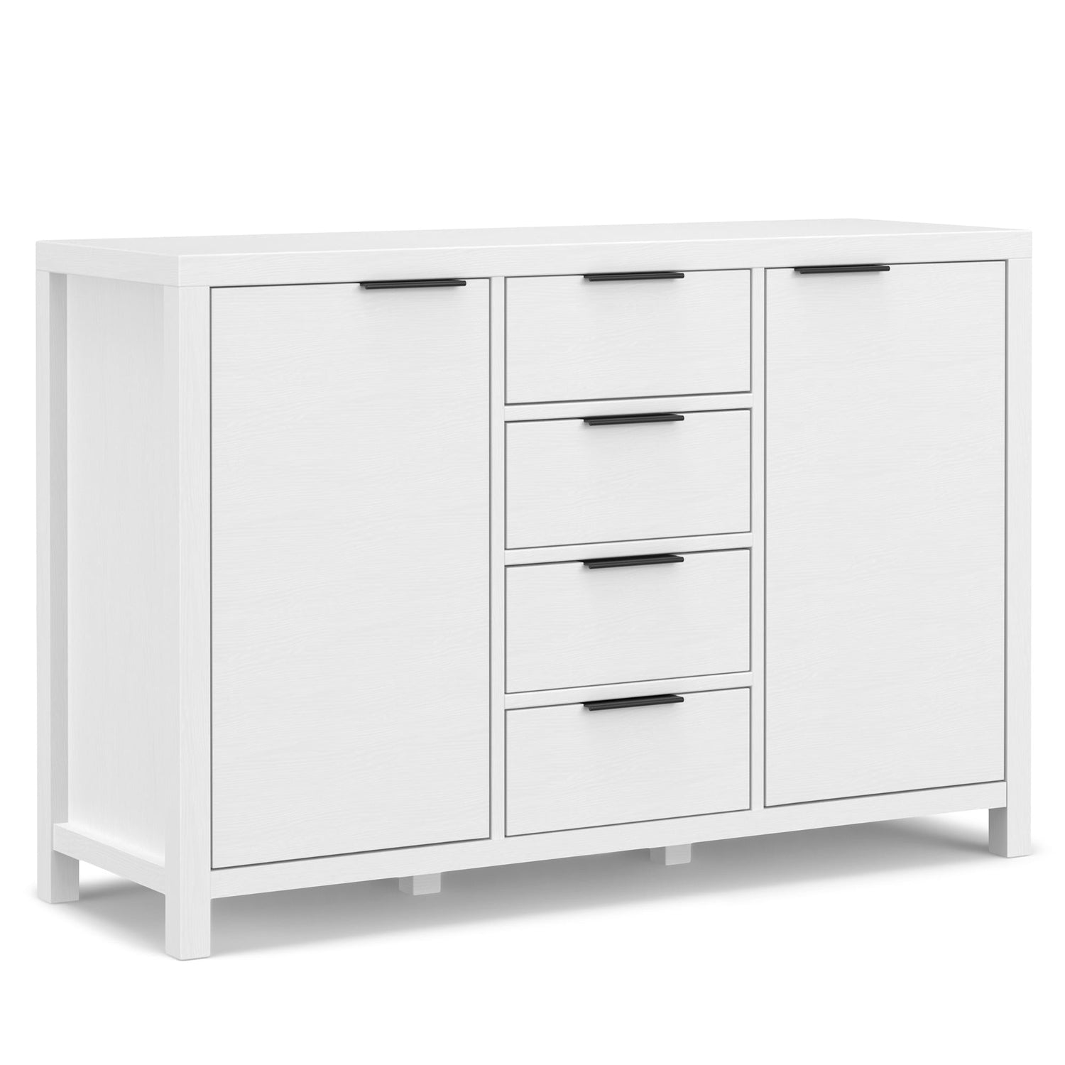 White | Hollander Solid Wood Sideboard Buffet