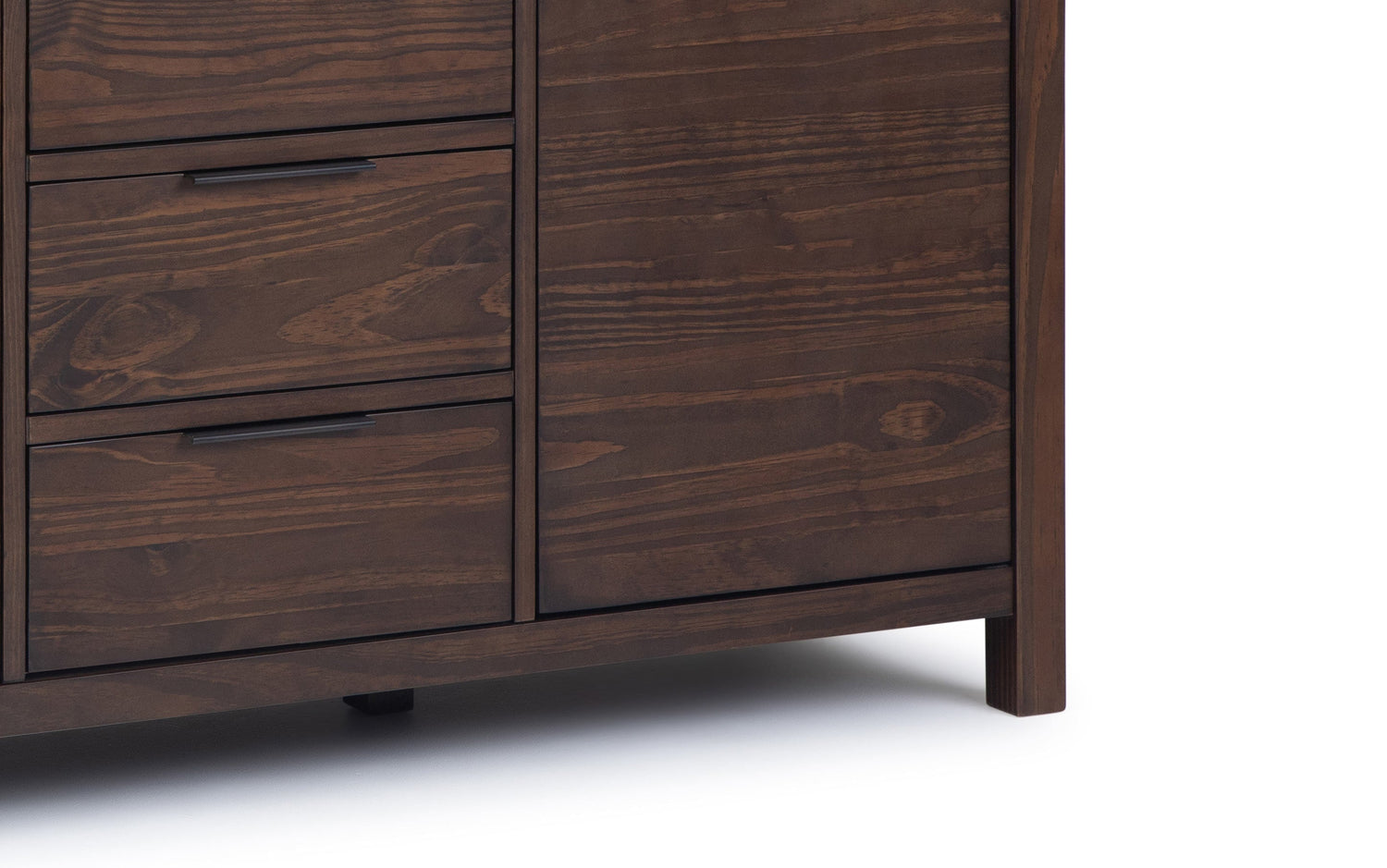 Warm Walnut Brown | Hollander Solid Wood Sideboard Buffet