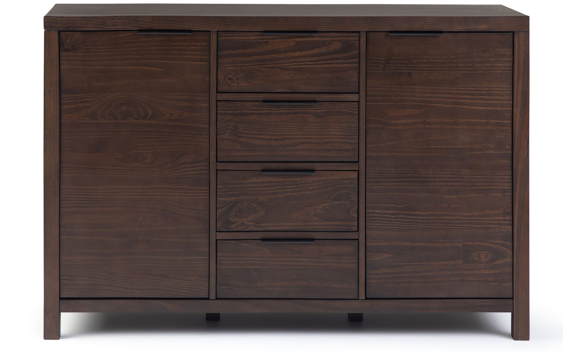 Warm Walnut Brown | Hollander Solid Wood Sideboard Buffet