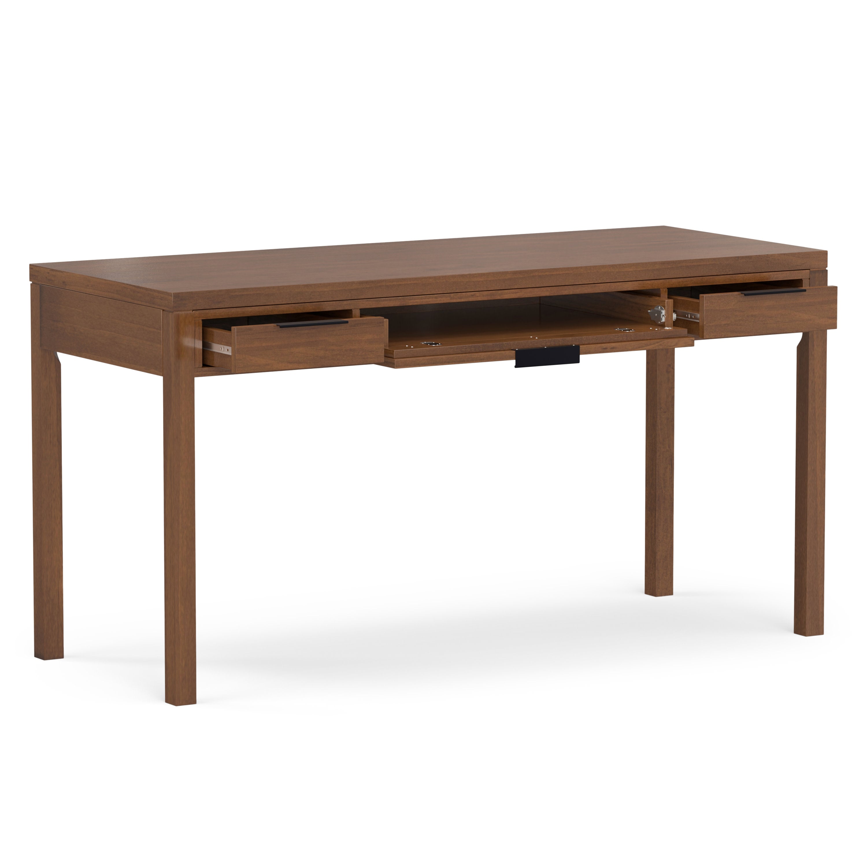 Large Solid Wood Desk | Hollander Large Office Desk – Simpli Home