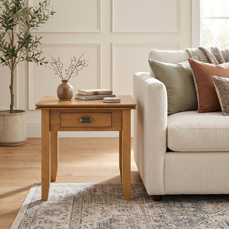 Light Golden Brown | Artisan End Table