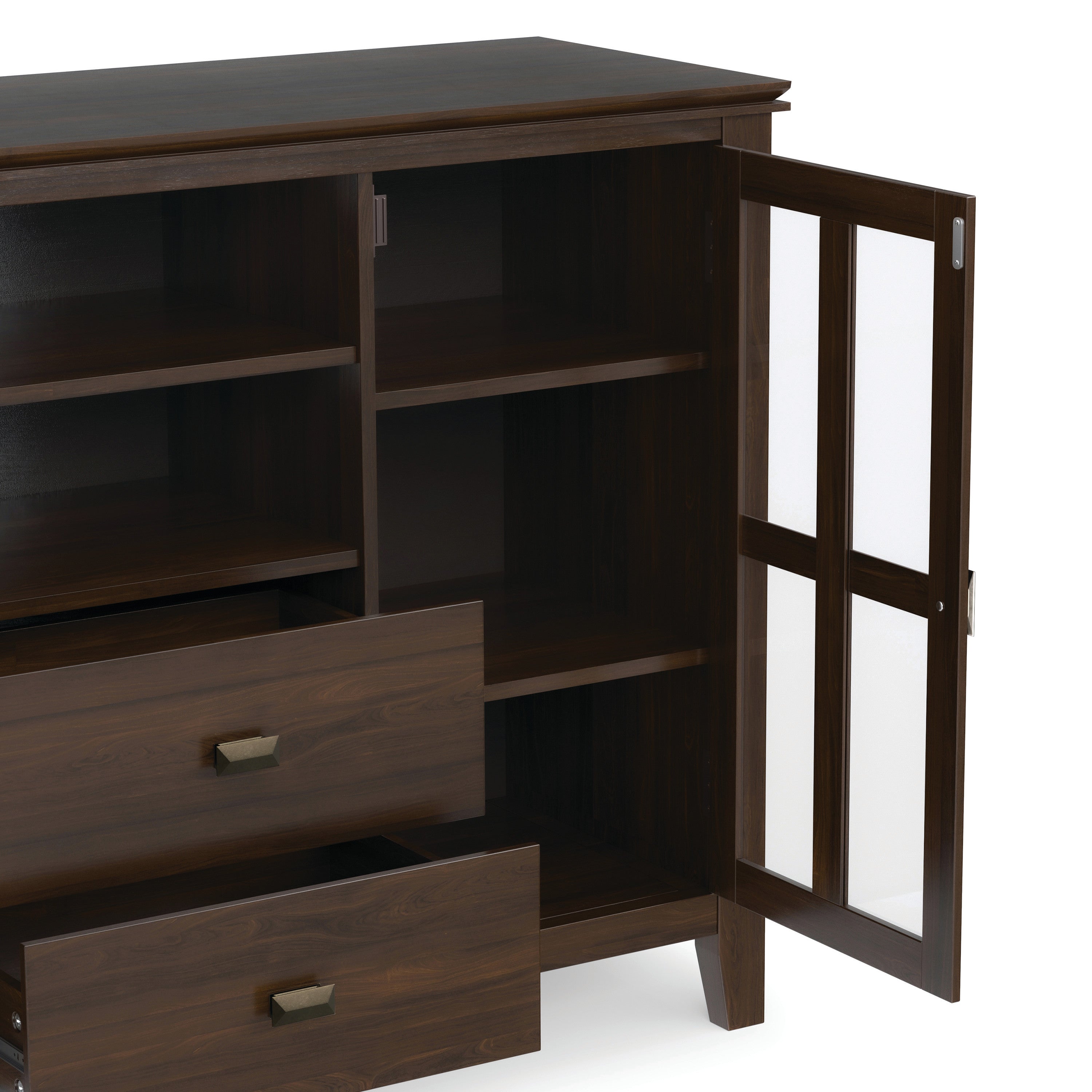 53 Inch TV Stand | Solid Wood TV Stand | Artisan Tall Media