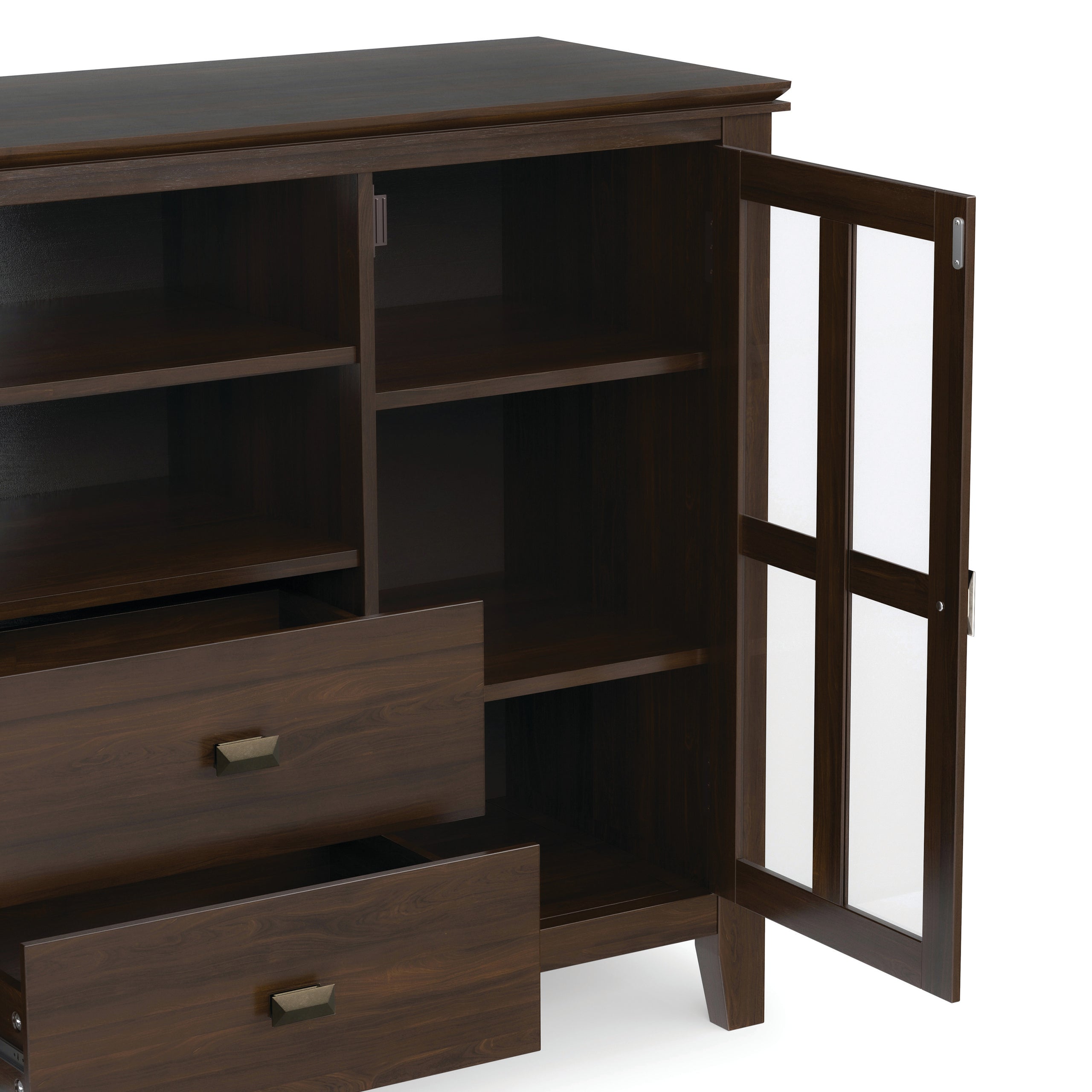 Natural Aged Brown | Artisan Tall TV Media Stand