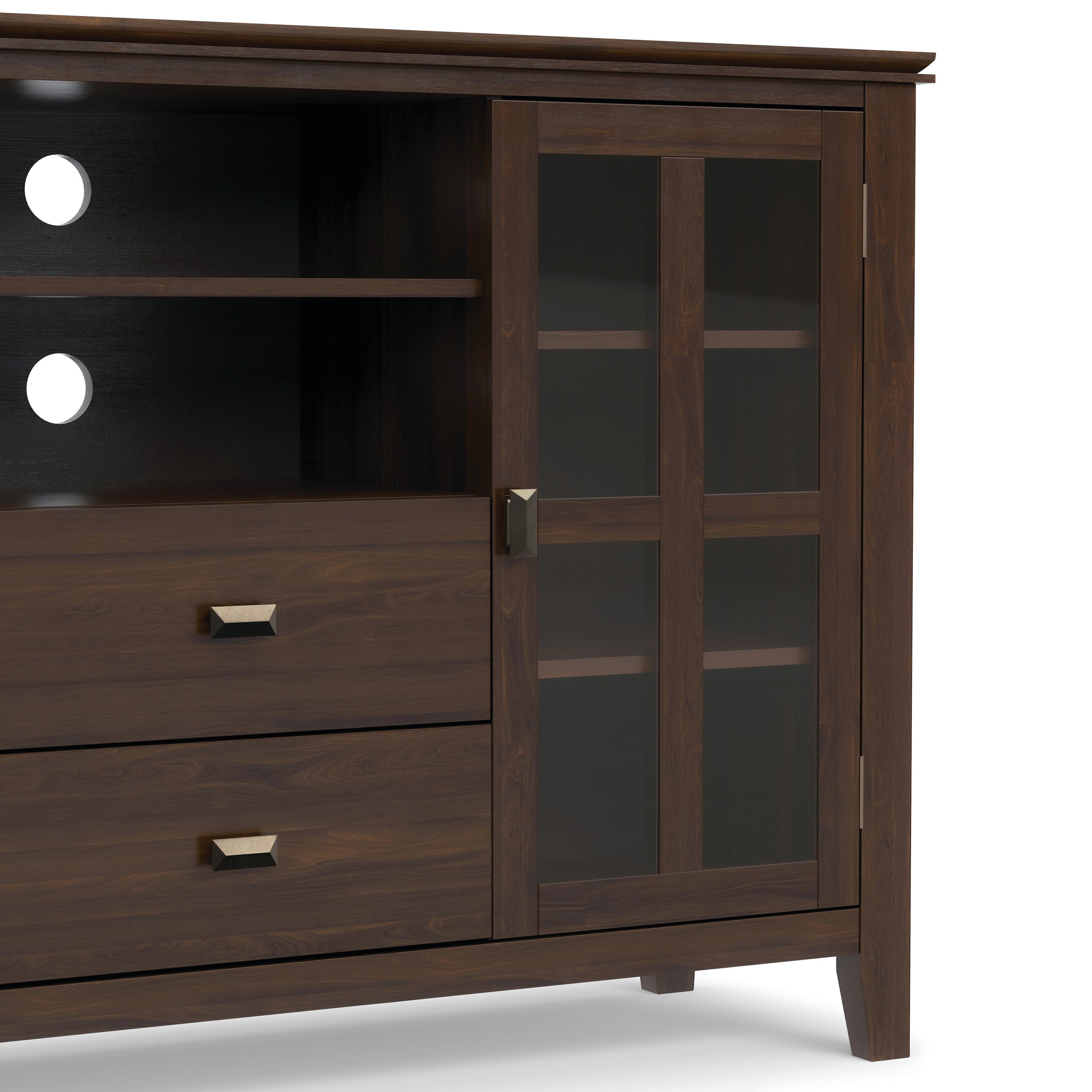 53 Inch TV Stand | Solid Wood TV Stand | Artisan Tall Media