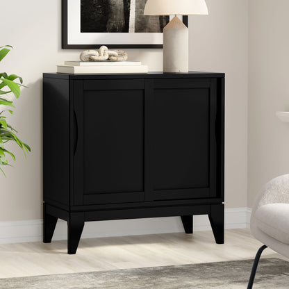 Black | Harper Low Storage Cabinet