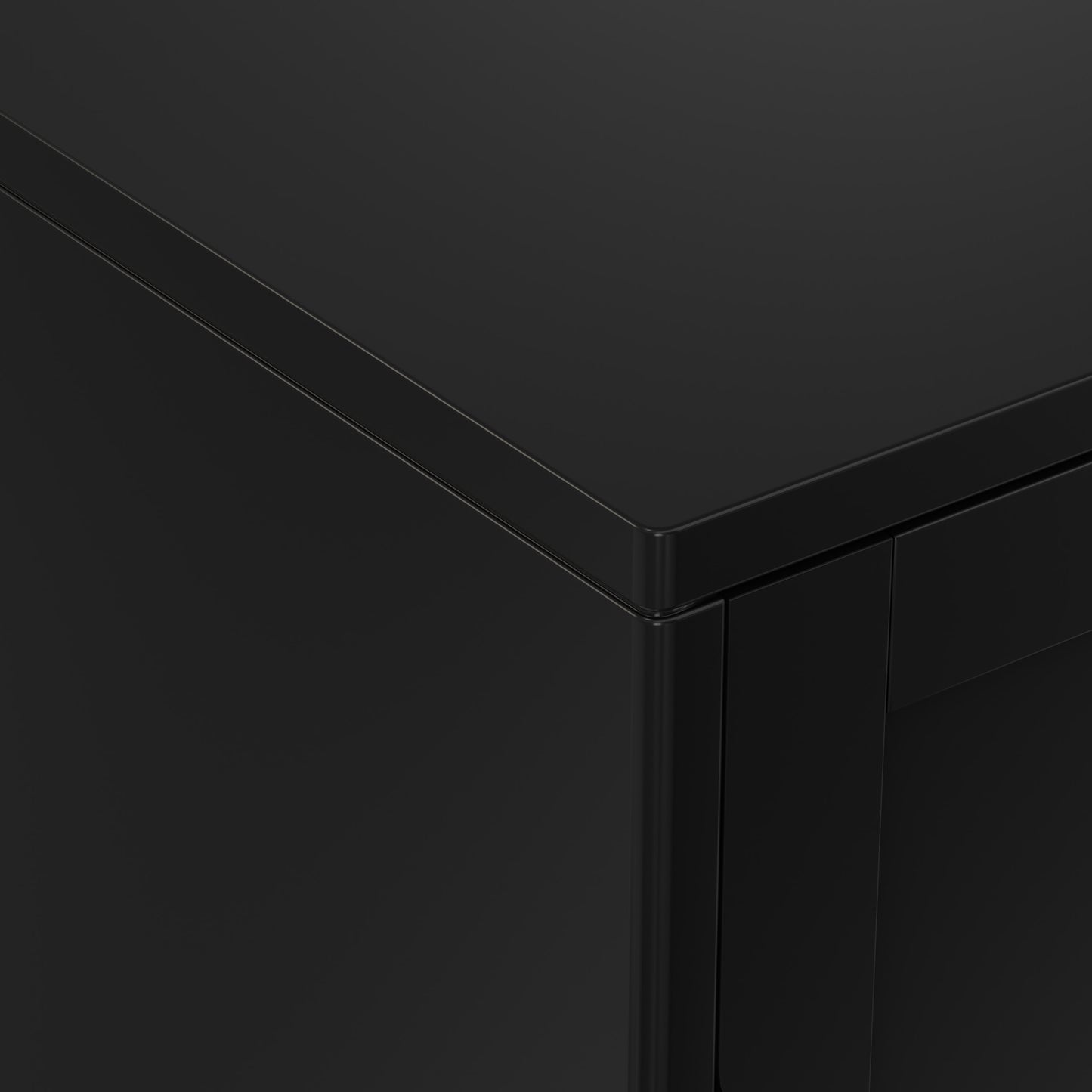 Black | Harper Low Storage Cabinet