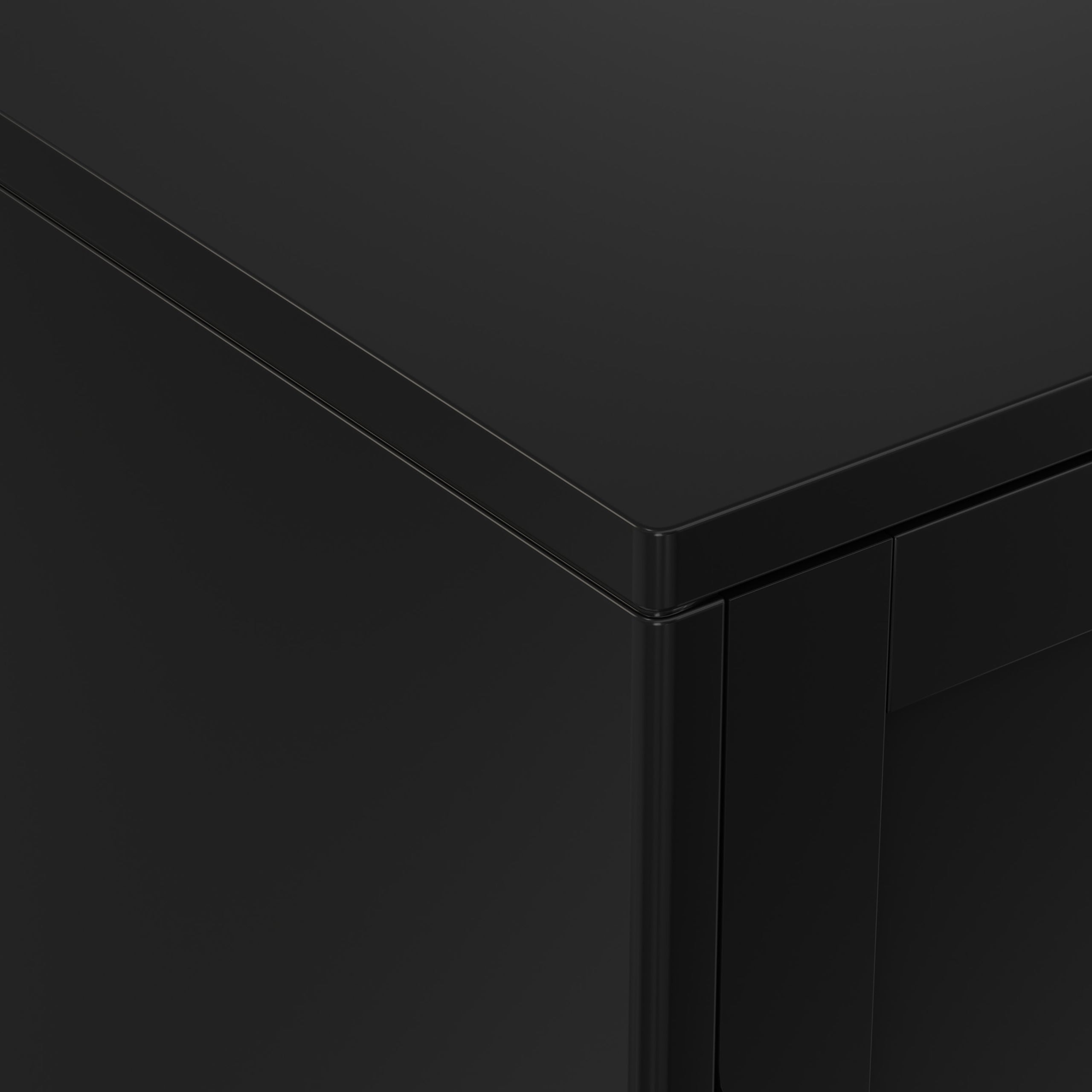 Black | Harper Low Storage Cabinet