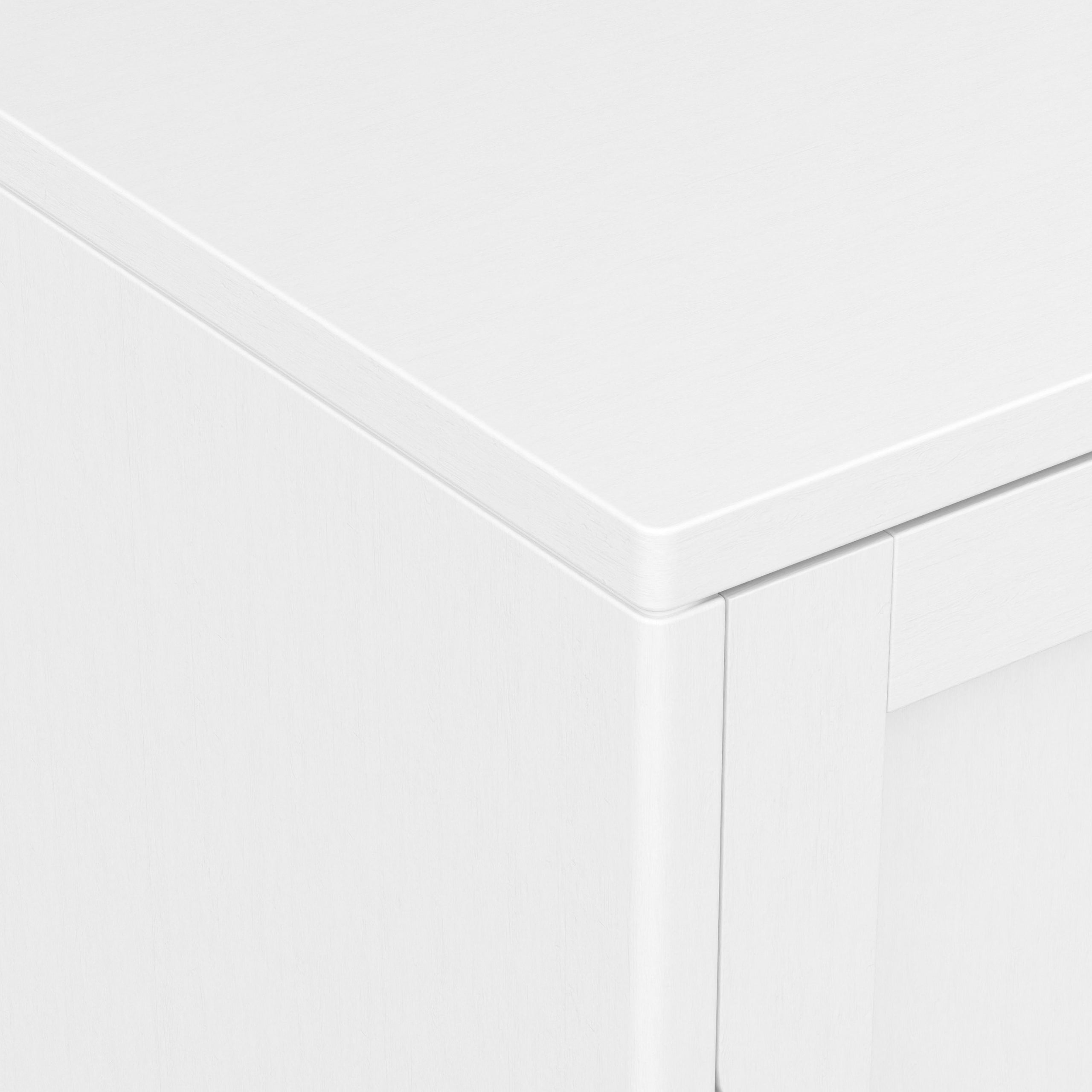 White | Harper Low Storage Cabinet