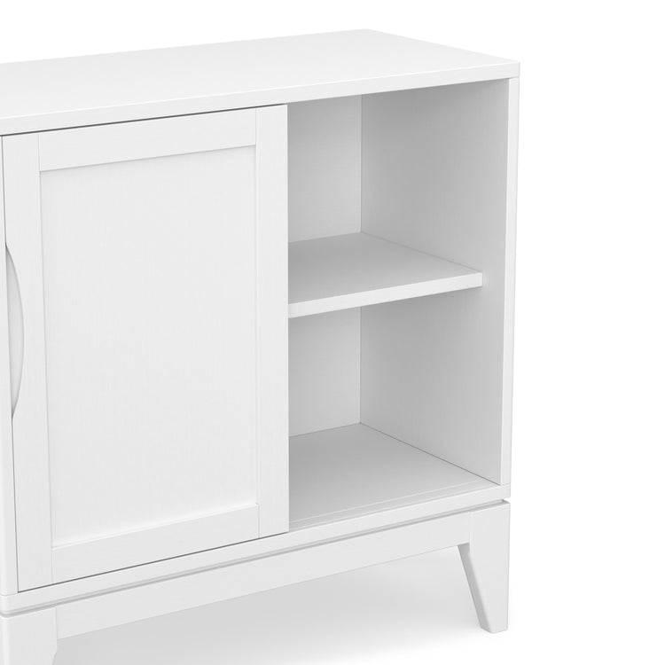 White | Harper Low Storage Cabinet