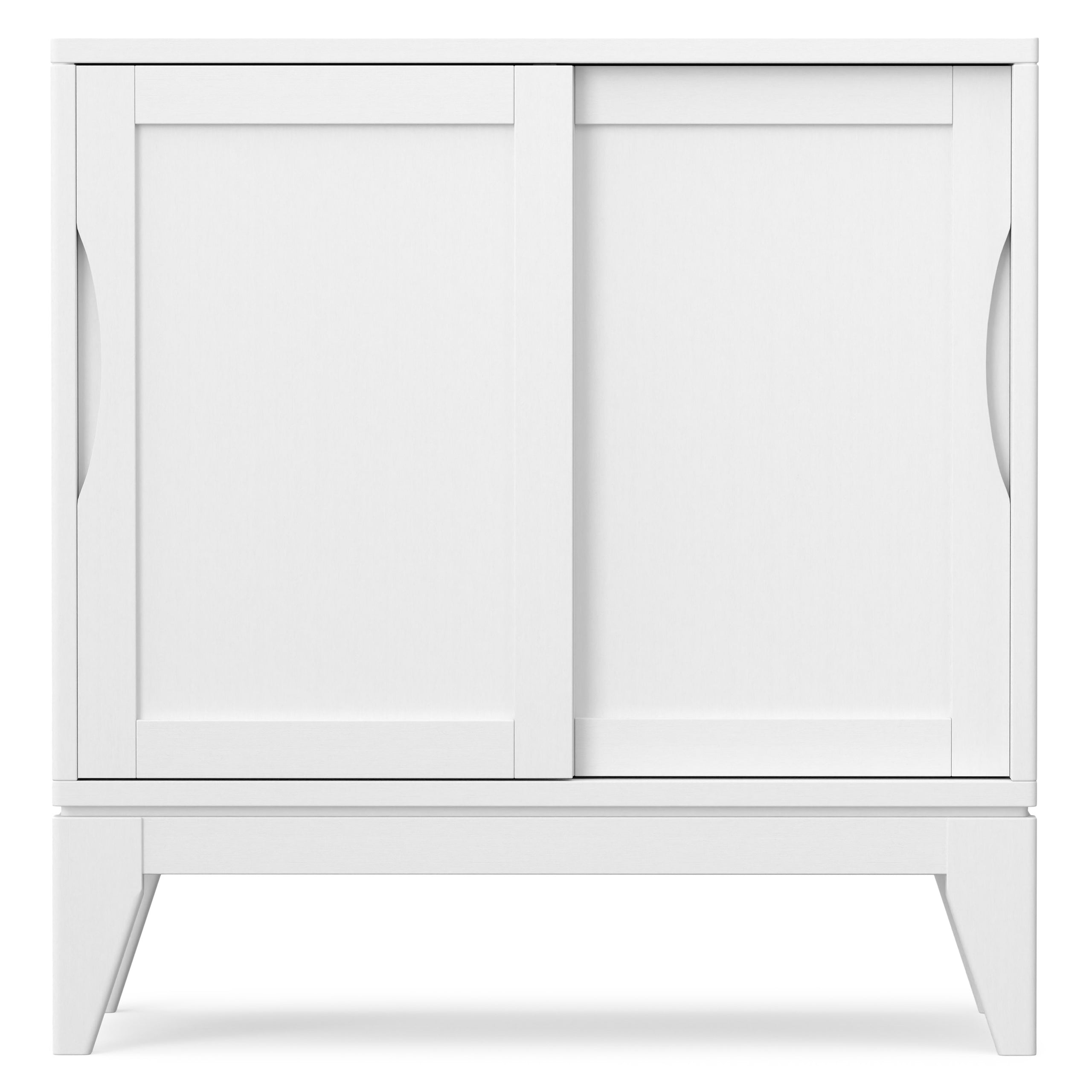 White | Harper Low Storage Cabinet