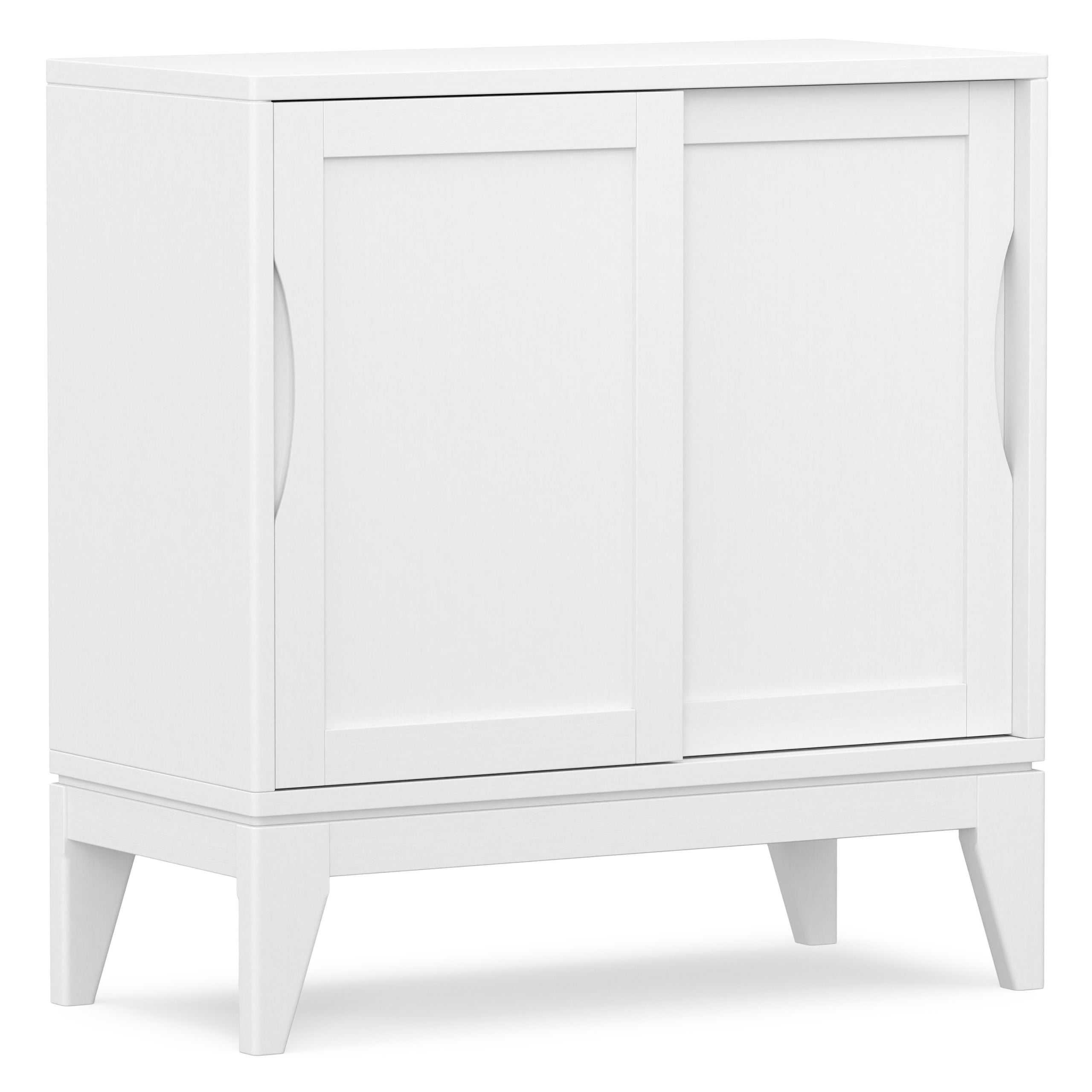 White | Harper Low Storage Cabinet