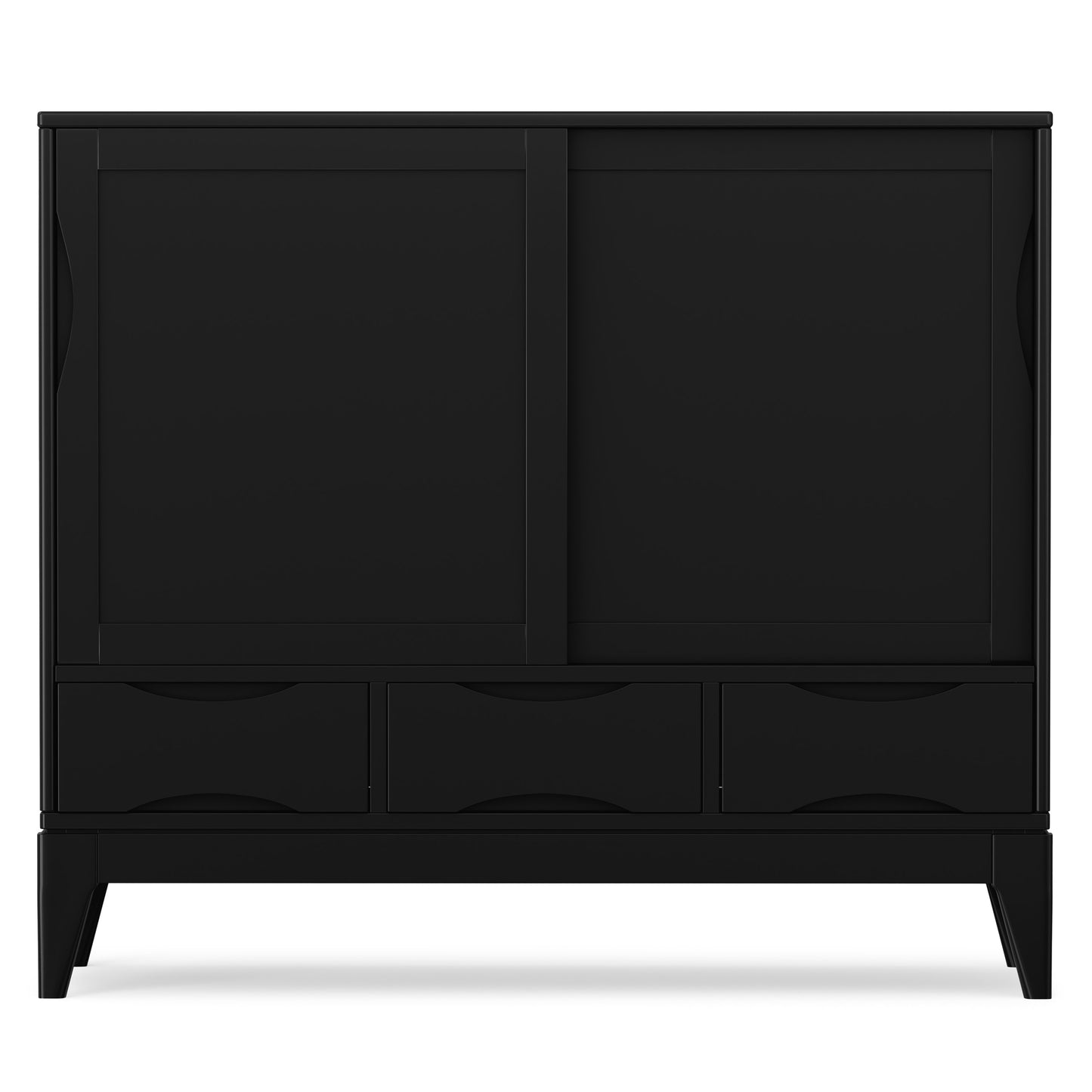 Black| Harper 48 inch Medium Storage Cabinet