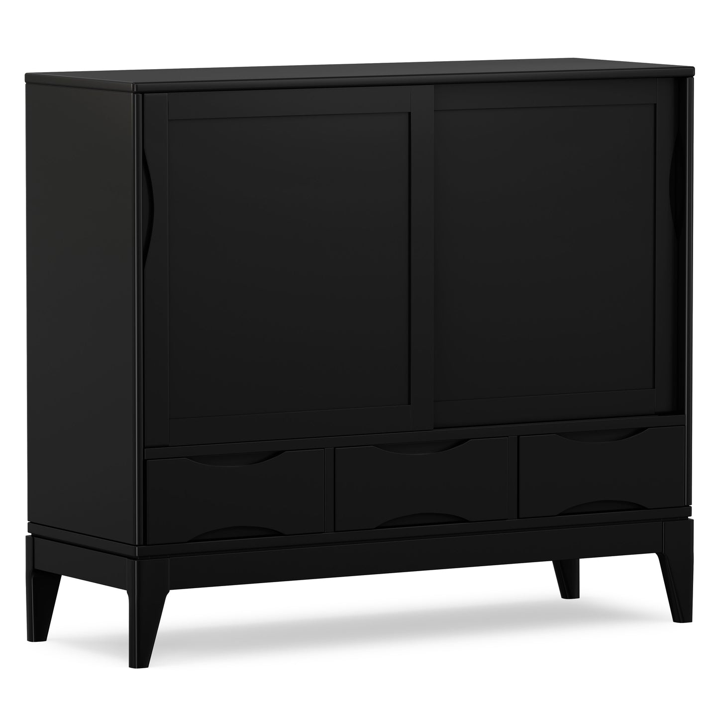Black| Harper 48 inch Medium Storage Cabinet