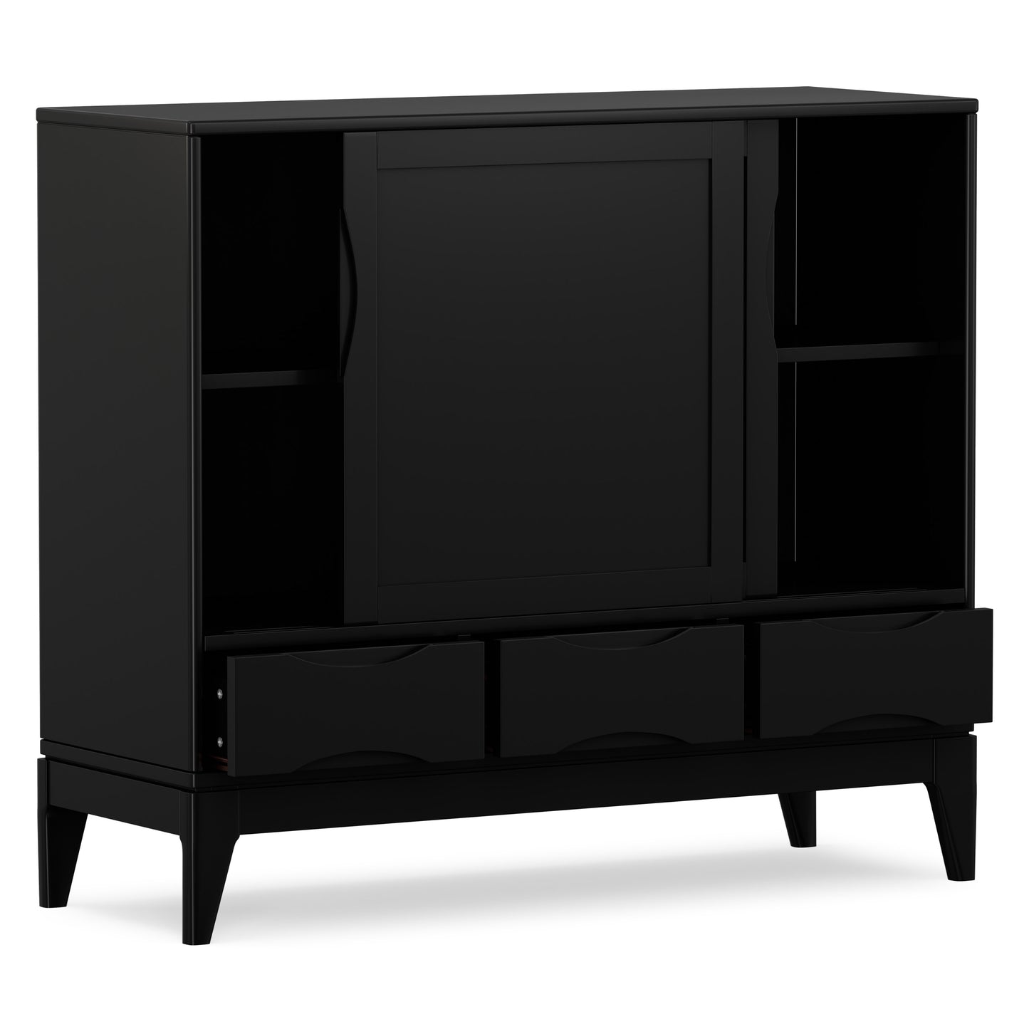 Black| Harper 48 inch Medium Storage Cabinet
