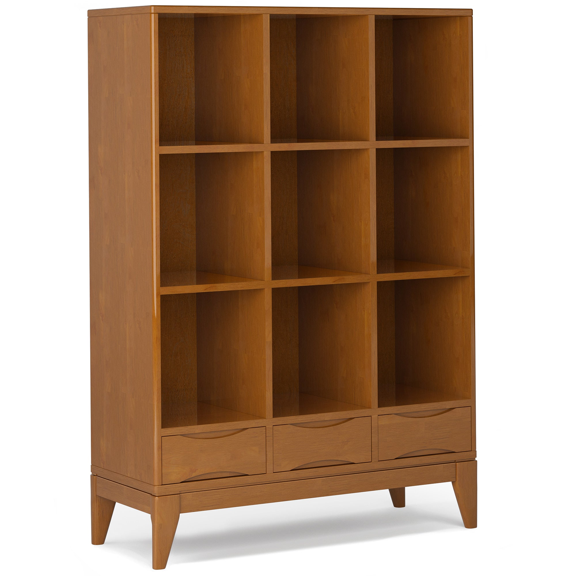 Teak Brown | Harper 58 x 42 inch Cube Storage with Drawers