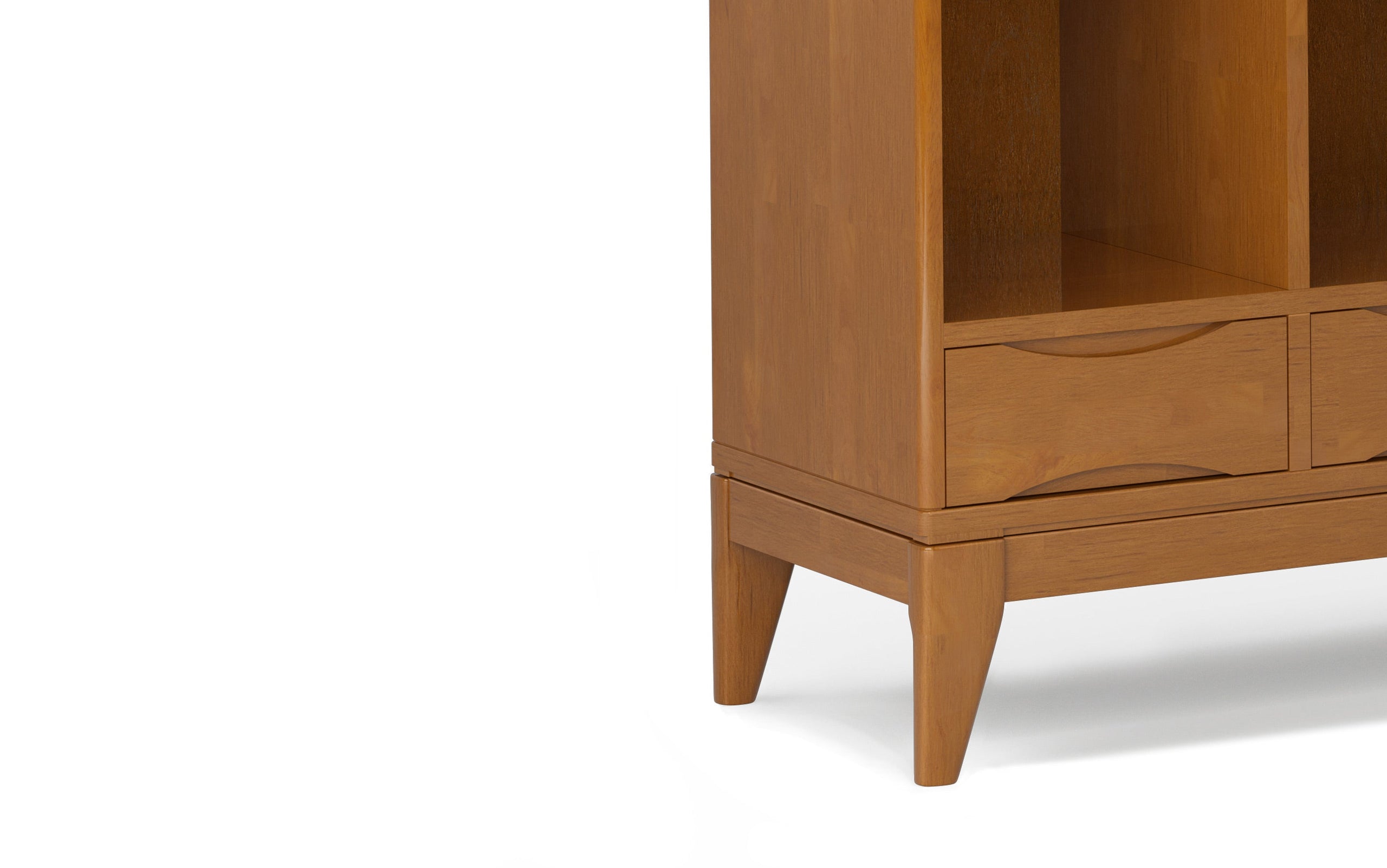 Teak Brown | Harper 58 x 42 inch Cube Storage with Drawers