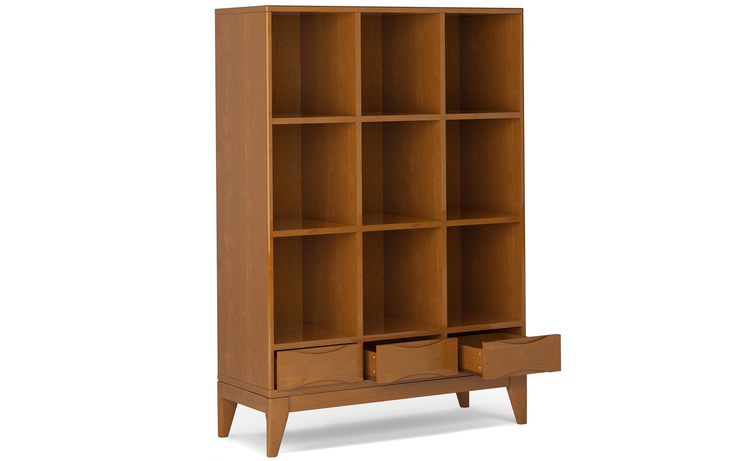 Teak Brown | Harper 58 x 42 inch Cube Storage with Drawers