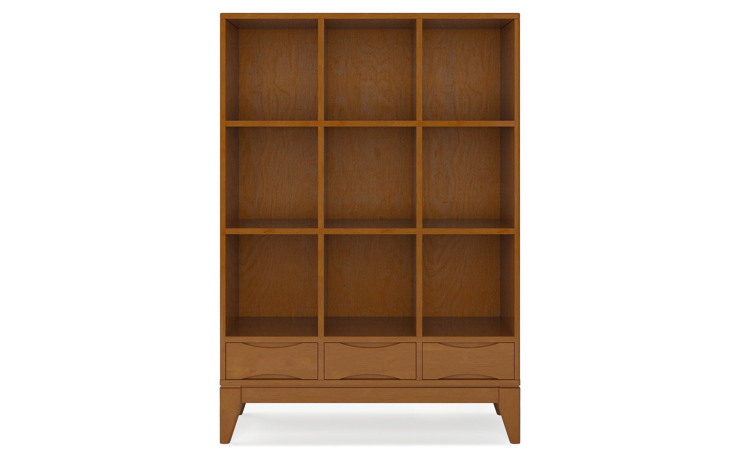 Teak Brown | Harper 58 x 42 inch Cube Storage with Drawers