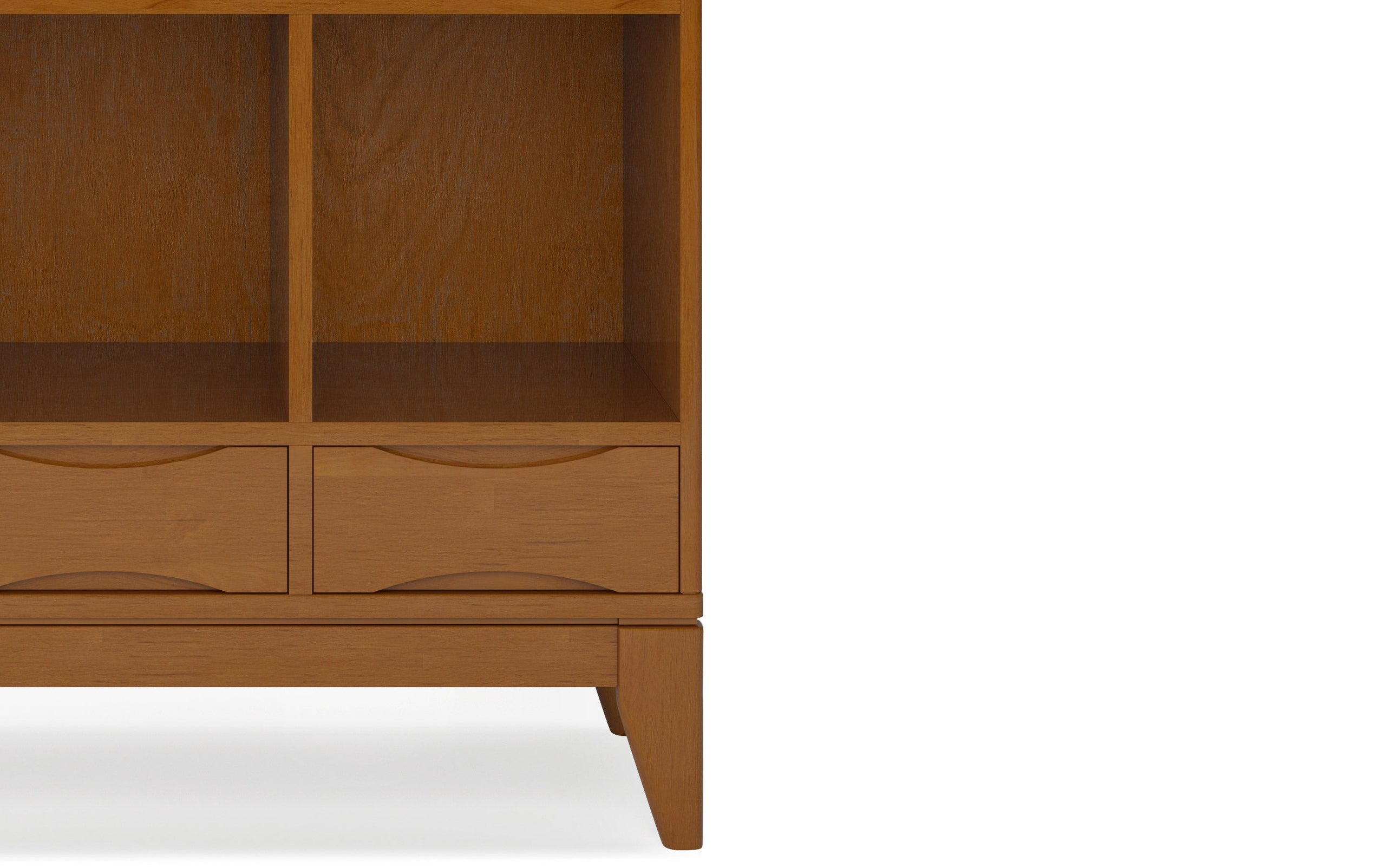 Teak Brown | Harper 58 x 42 inch Cube Storage with Drawers