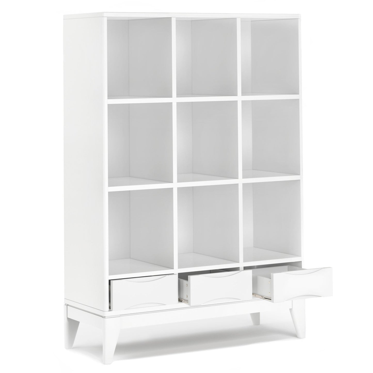 White | Harper 58 x 42 inch Cube Storage with Drawers