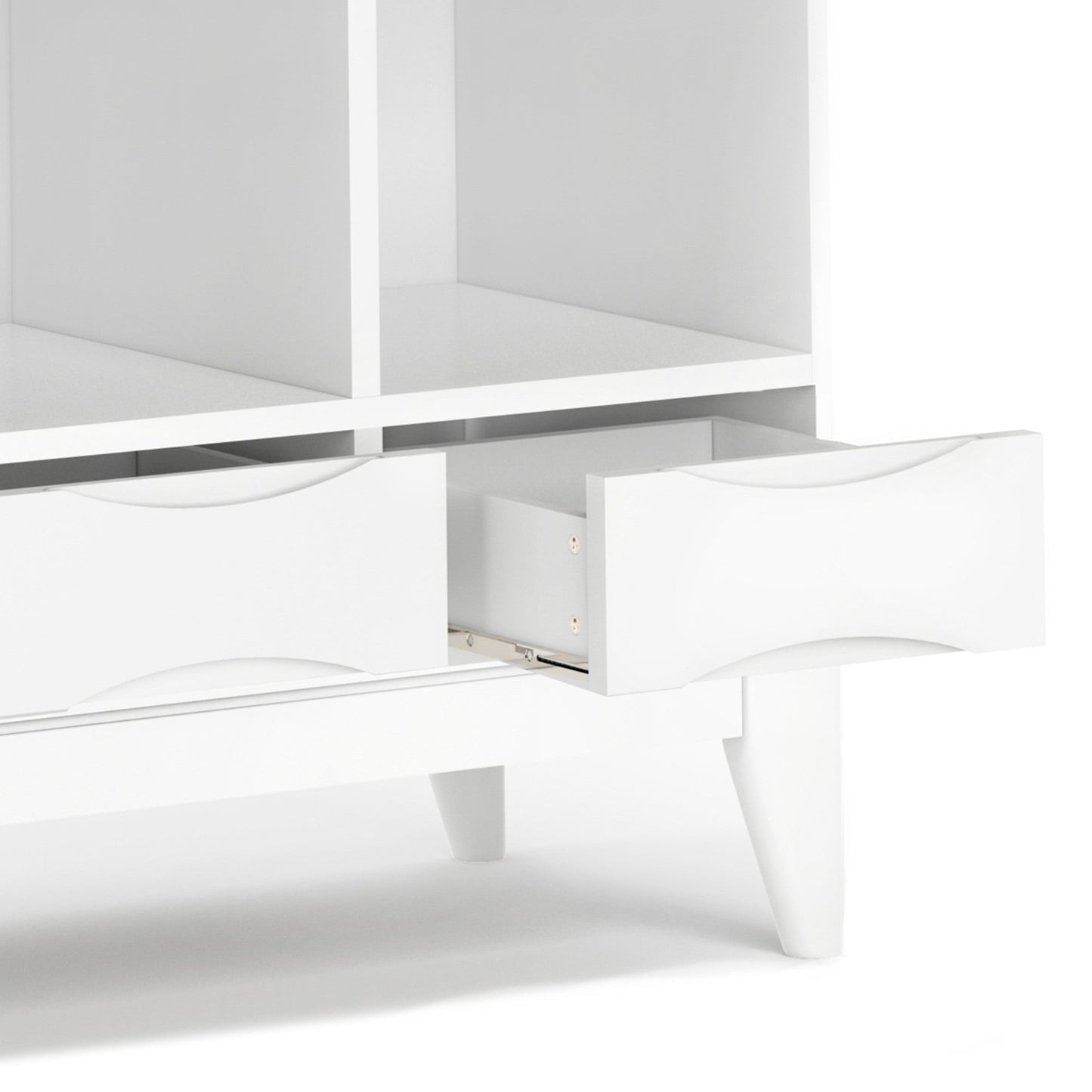 White | Harper 58 x 42 inch Cube Storage with Drawers