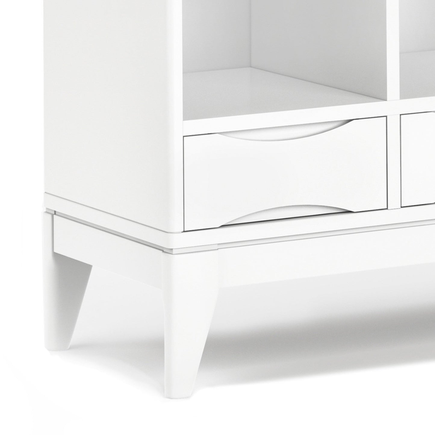 White | Harper 58 x 42 inch Cube Storage with Drawers