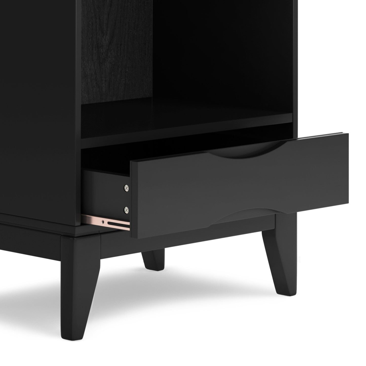Black | Harper 60 x 24 inch Bookcase with Storage