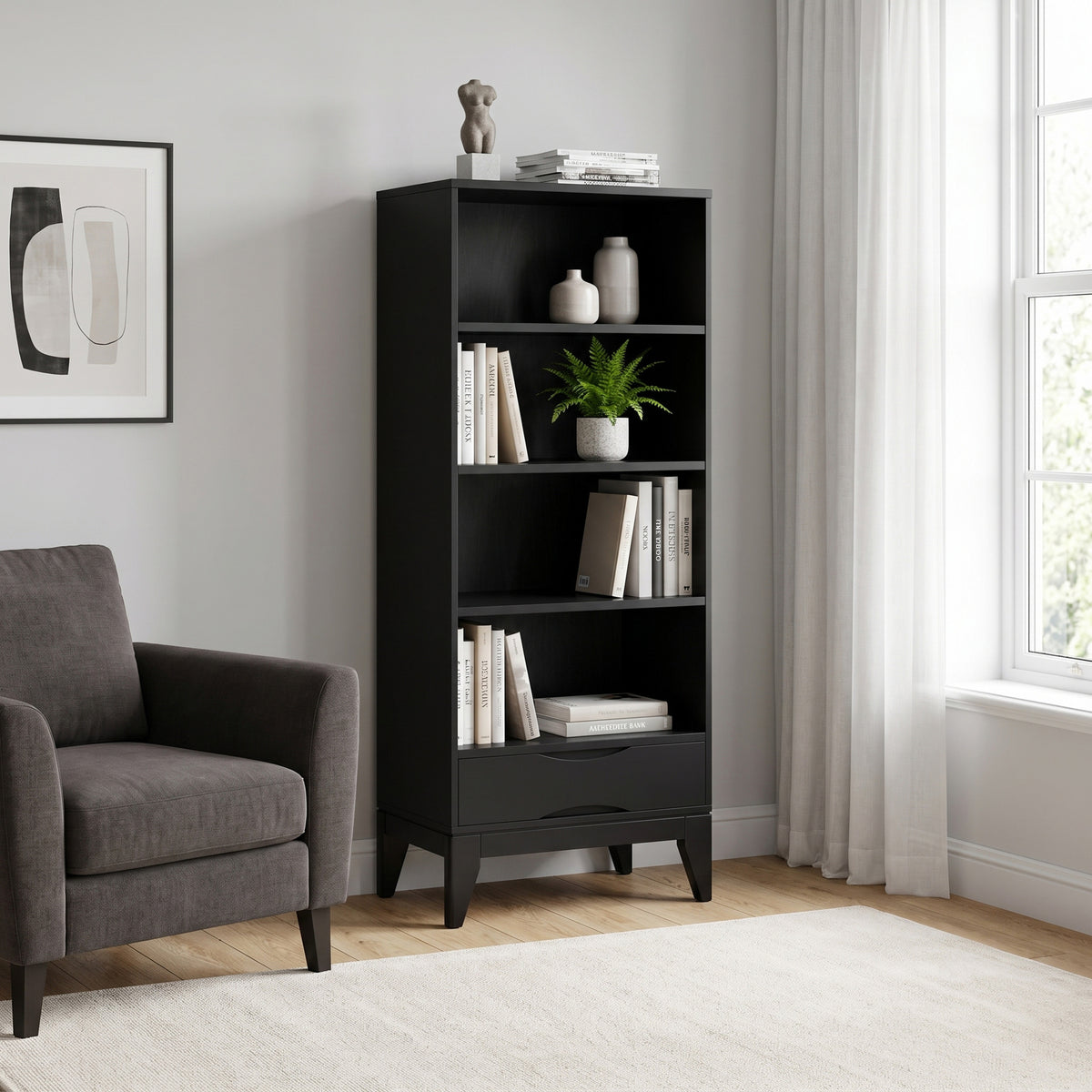 Black | Harper Bookcase