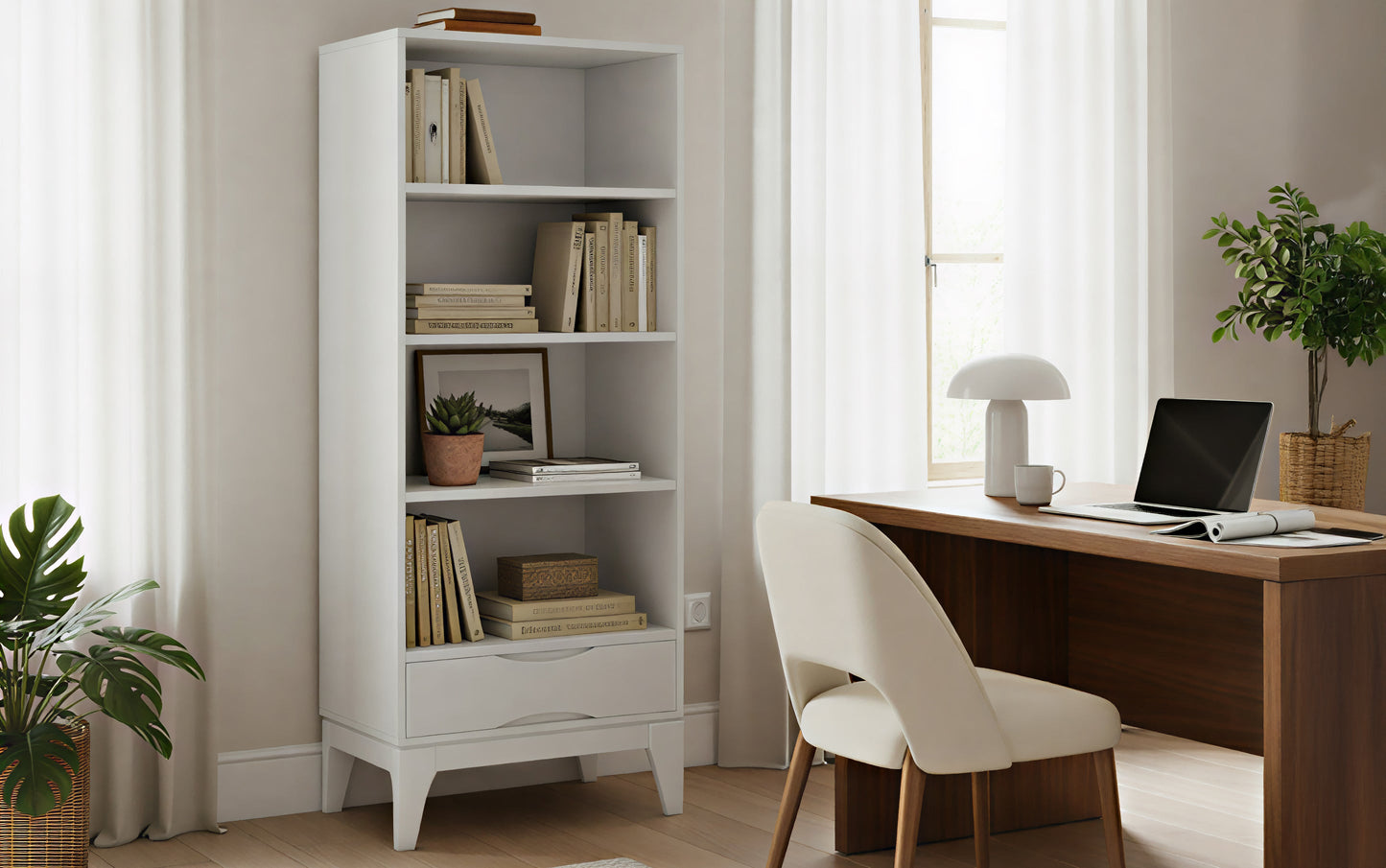White | Harper Bookcase