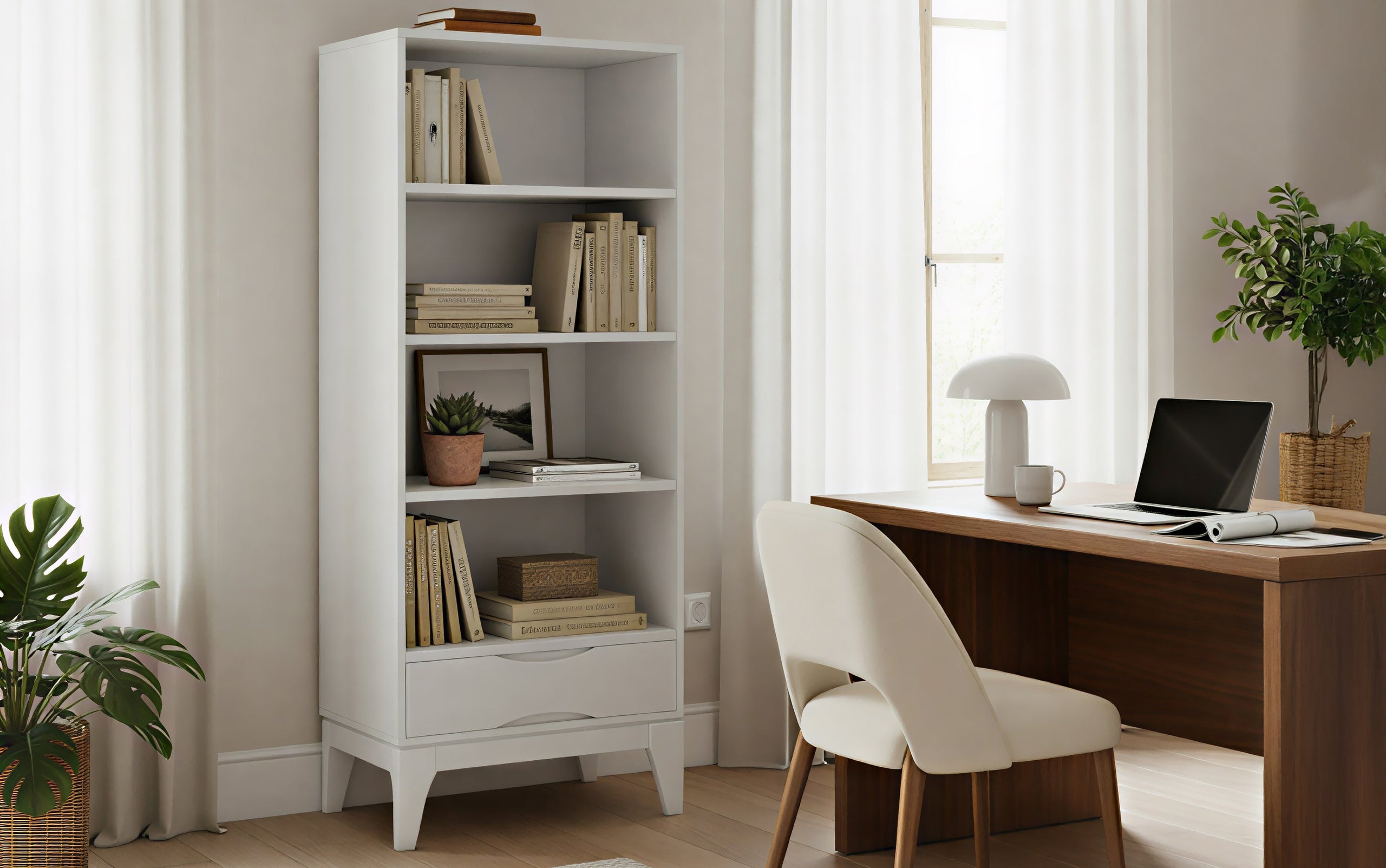 White | Harper Bookcase