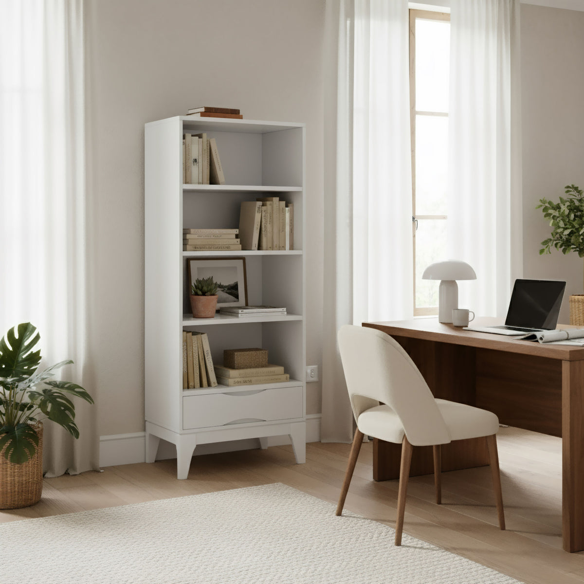 White | Harper Bookcase