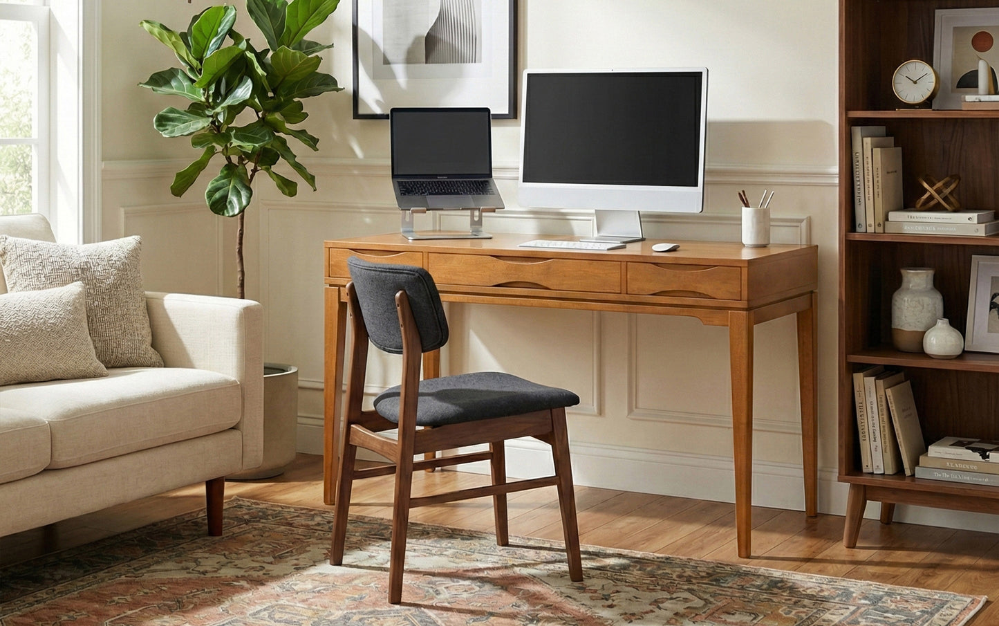 Light Golden Brown | Harper 60 inch Desk