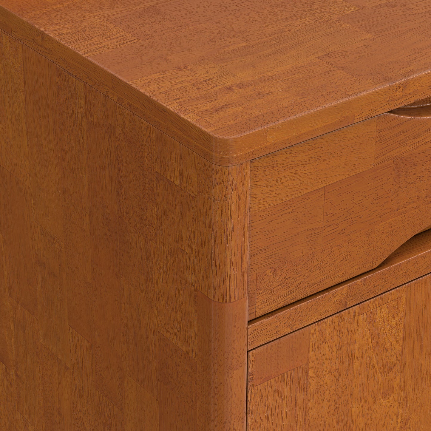 Teak Brown | Harper Entryway Storage Cabinet