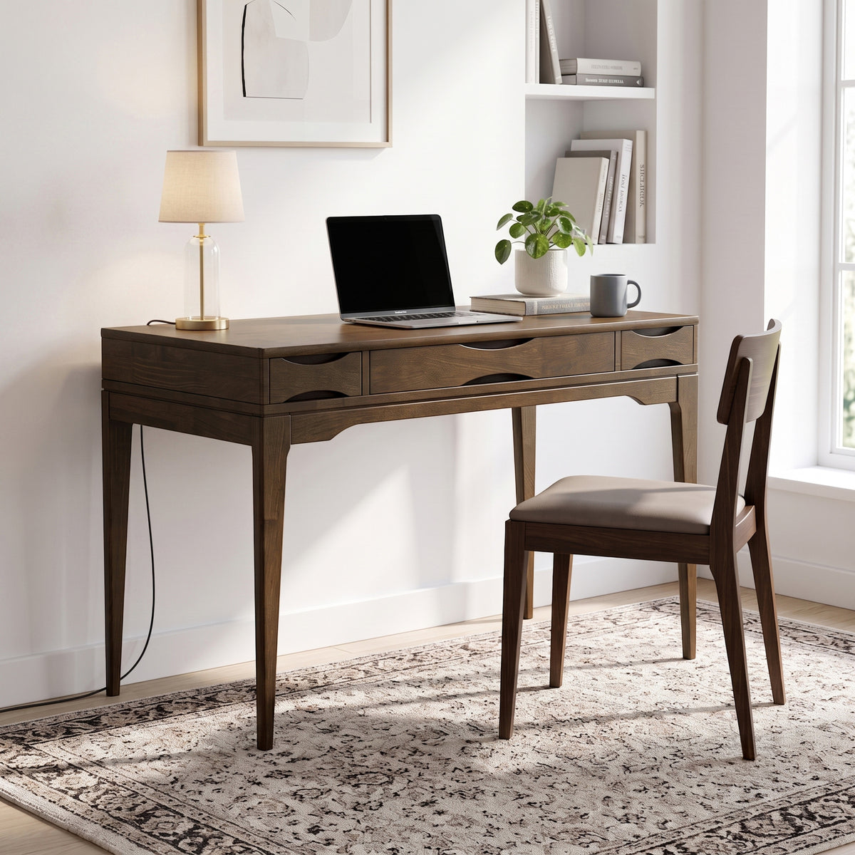 Walnut Brown | Harper Small Desk