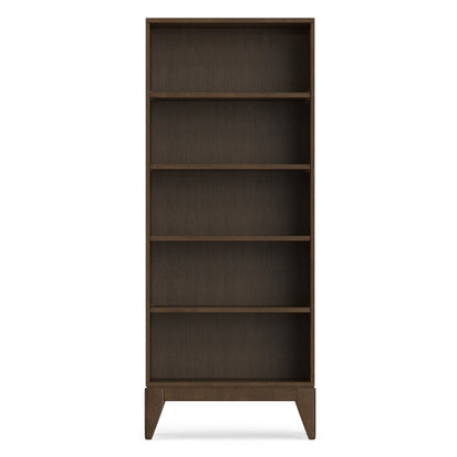 Walnut Brown | Harper 5 Shelf Bookcase