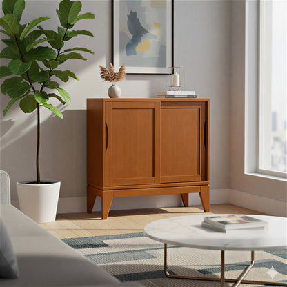 Teak Brown | Harper Low Storage Cabinet