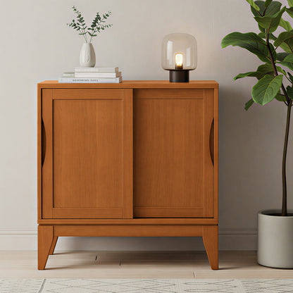 Teak Brown | Harper Low Storage Cabinet