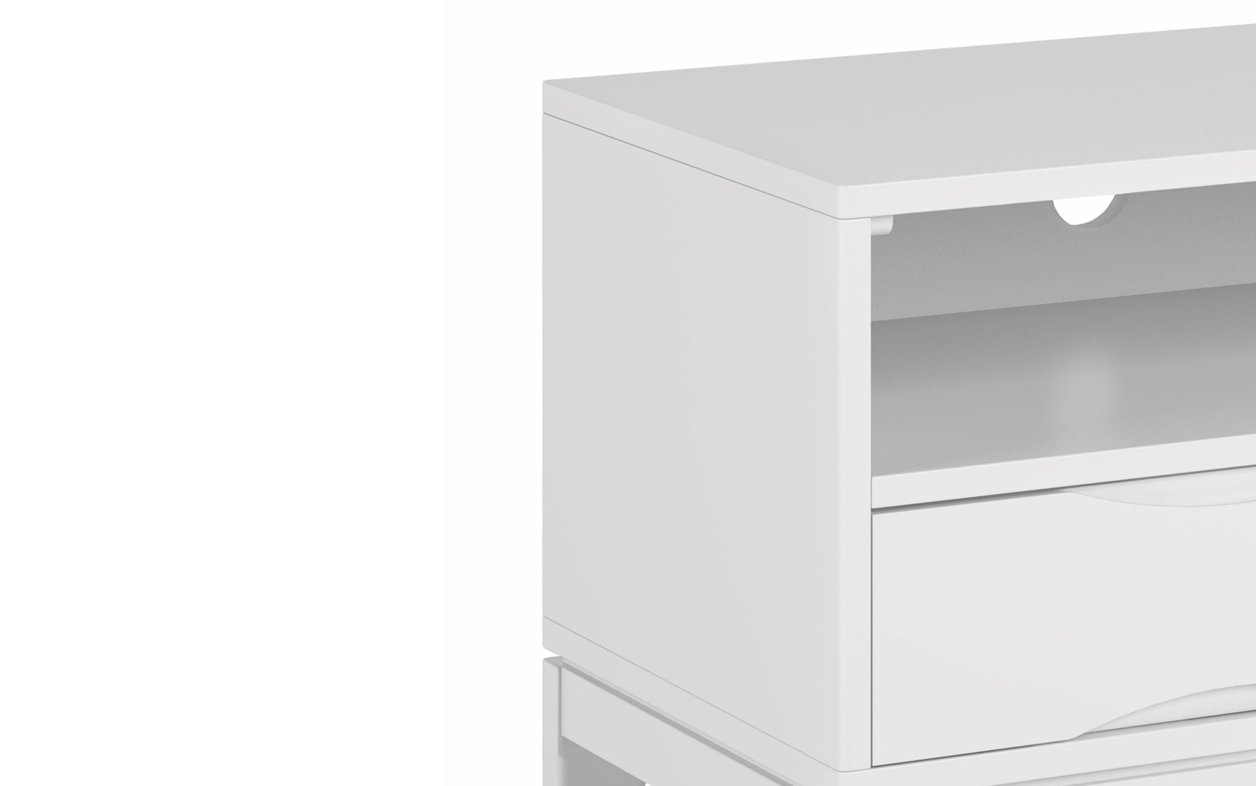 White | Harper 60 inch TV Media Stand