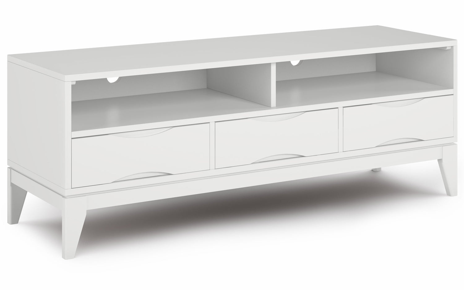 White | Harper 60 inch TV Media Stand