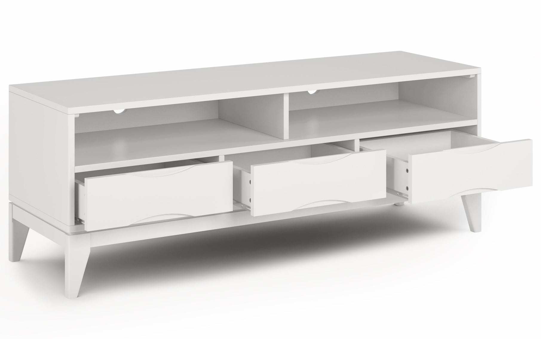 White | Harper 60 inch TV Media Stand